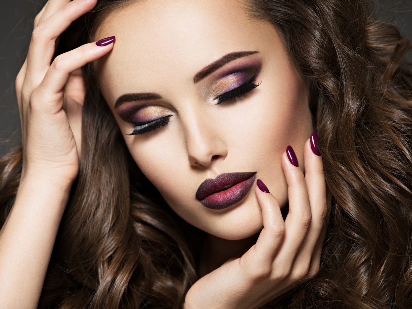 Evening makeup look